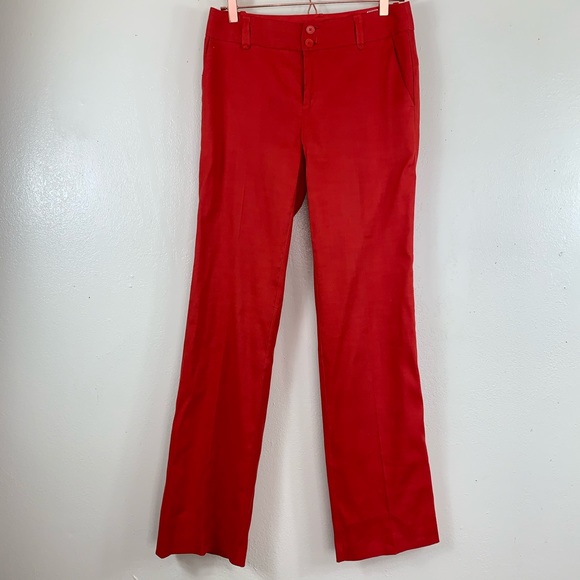Anthro Elevenses burnt orange linen blend pants - Picture 1 of 6
